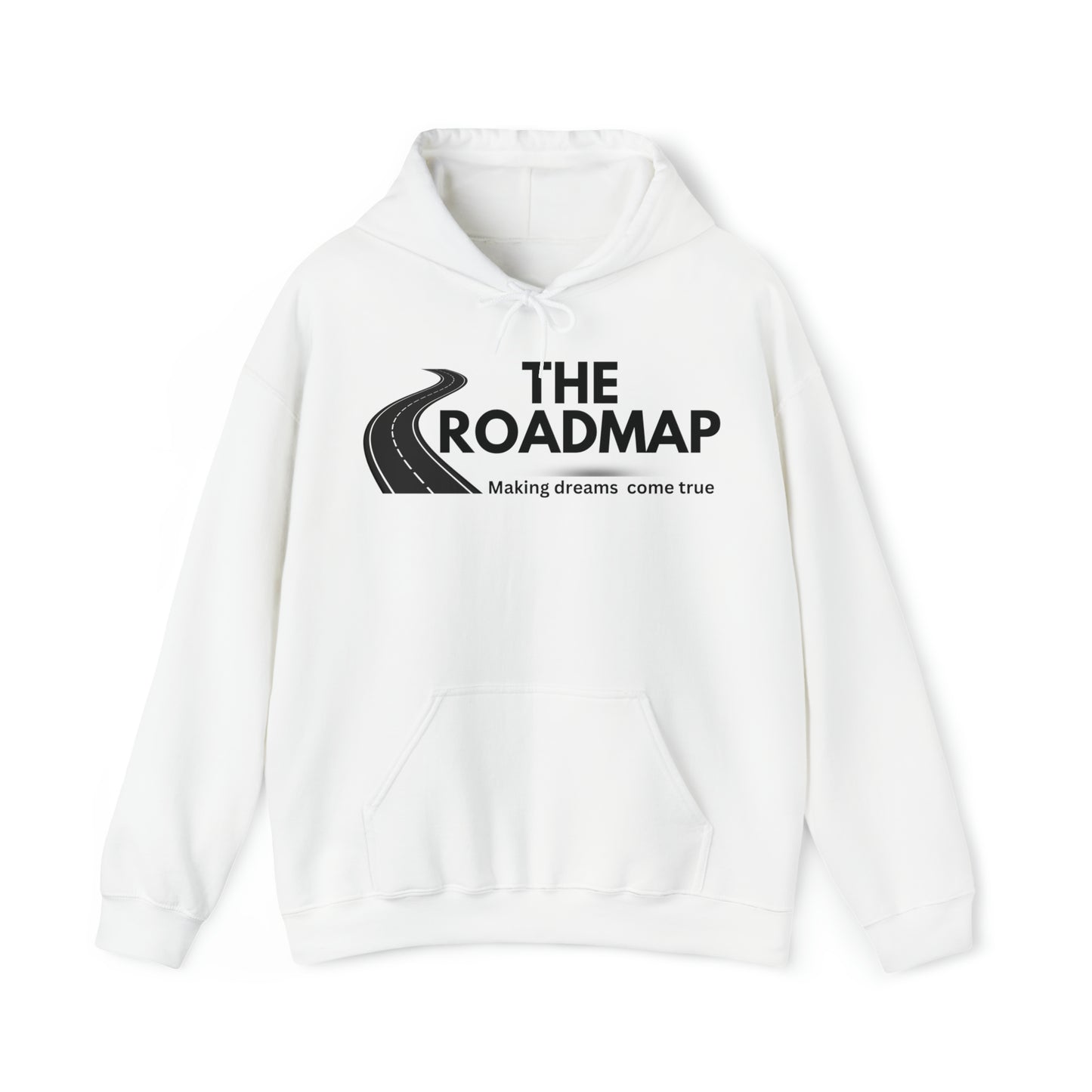 The RoadMap - Unisex Heavy Blend™ Hooded Sweatshirt (MAKING DREAMS COME TRUE) Black Design