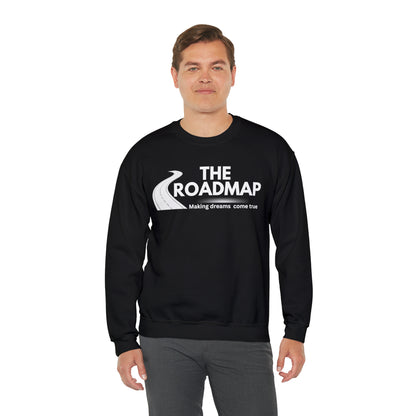 The RoadMap - Unisex Heavy Blend™ Crewneck Sweatshirt (MAKING DREAMS COME TRUE) White Design