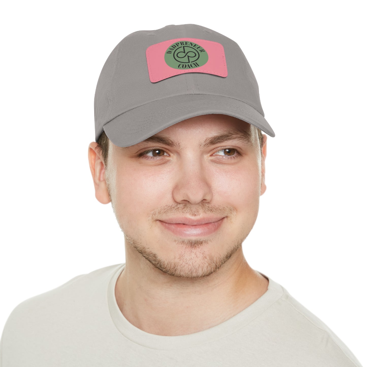 Dadpreneur - Dad Hat with Leather Patch (DADPRENEUR COACH LOGO) Rectangle