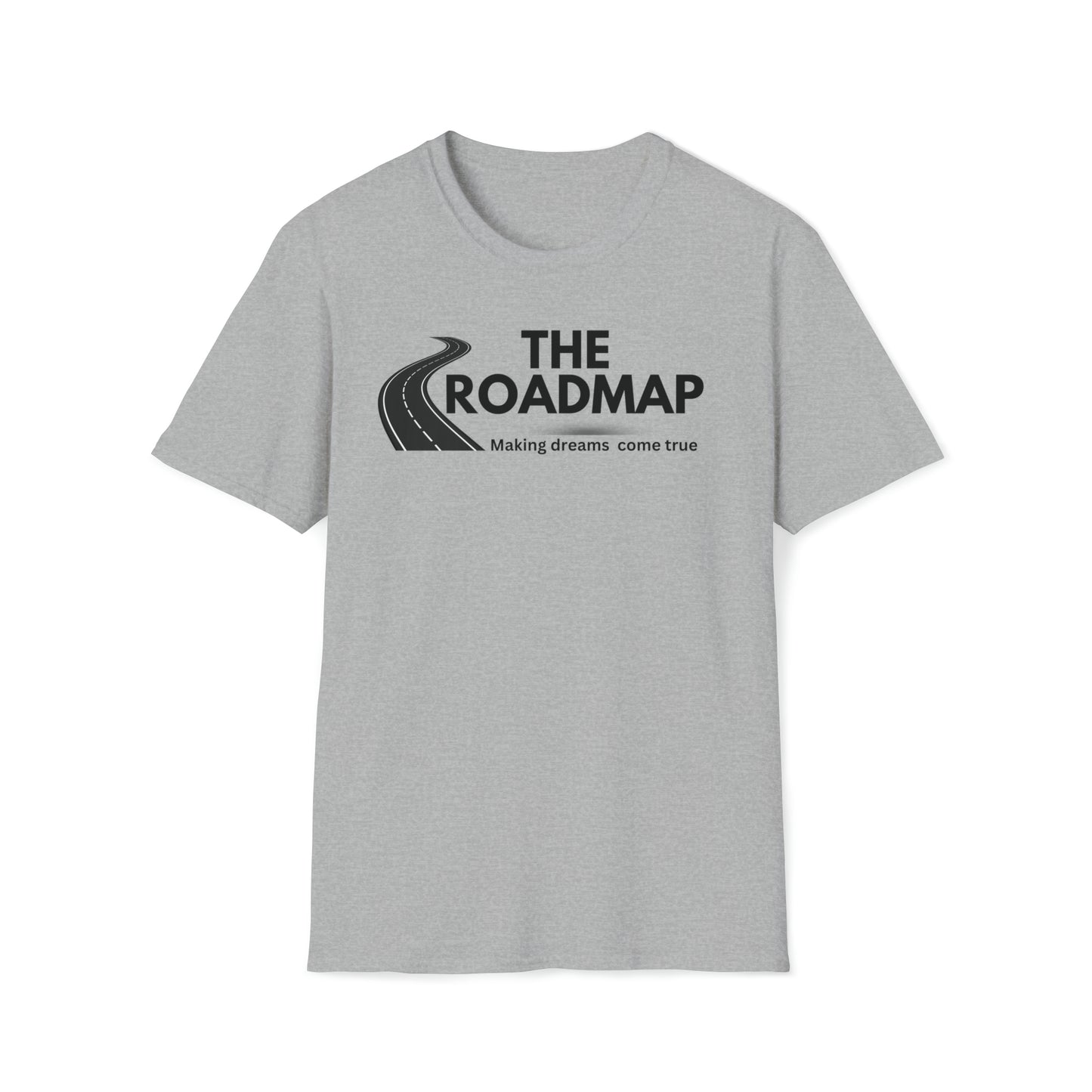 The RoadMap - Unisex Softstyle T-Shirt (MAKING DREAMS COME TRUE) Black Design