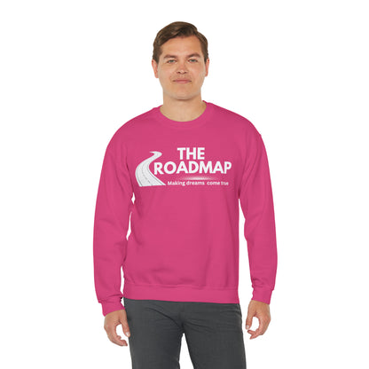 The RoadMap - Unisex Heavy Blend™ Crewneck Sweatshirt (MAKING DREAMS COME TRUE) White Design