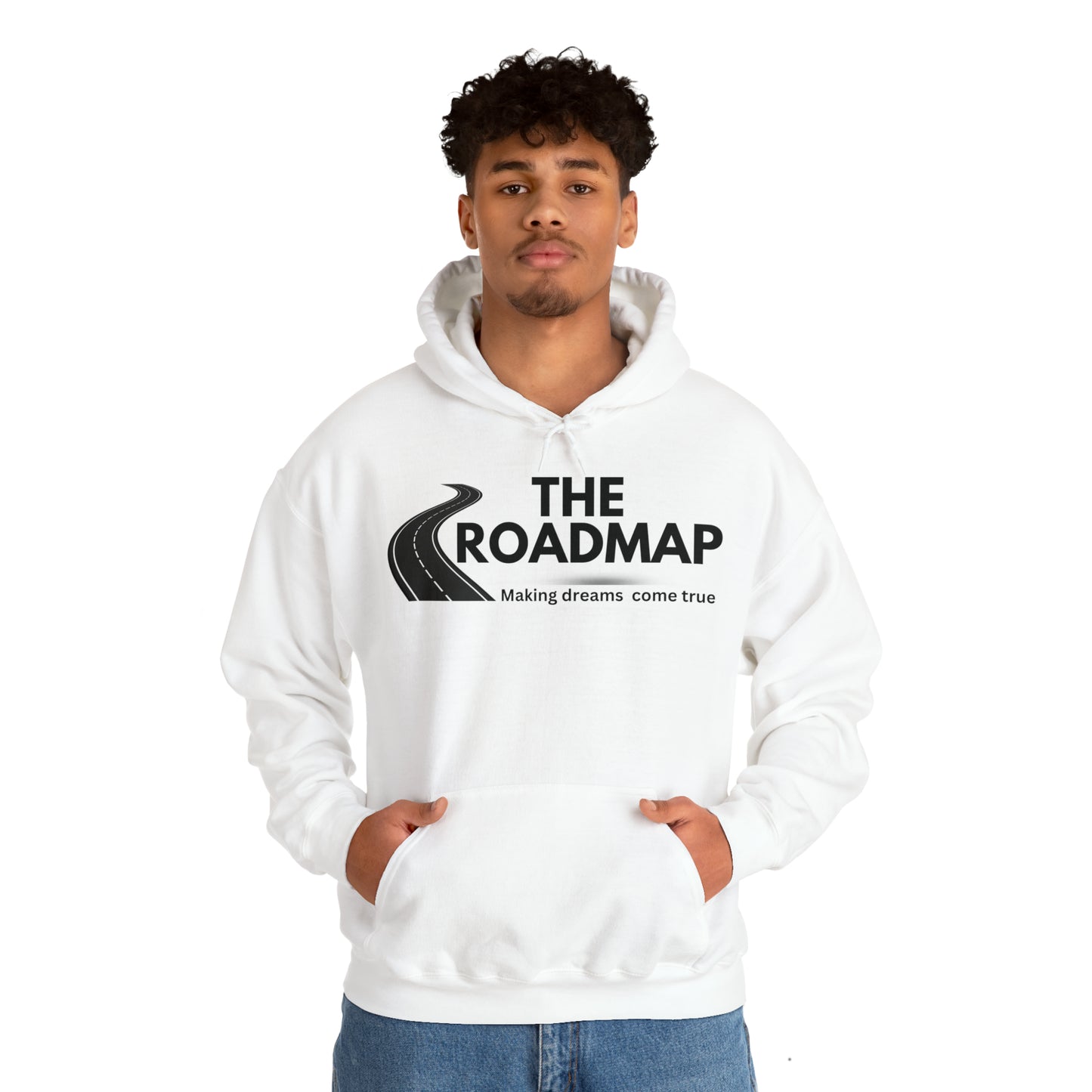 The RoadMap - Unisex Heavy Blend™ Hooded Sweatshirt (MAKING DREAMS COME TRUE) Black Design