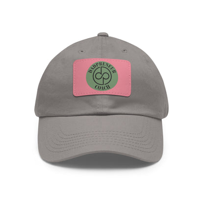 Dadpreneur - Dad Hat with Leather Patch (DADPRENEUR COACH LOGO) Rectangle