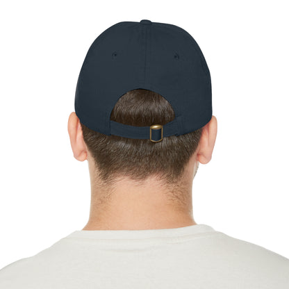 Dadpreneur - Dad Hat with Leather Patch (DADPRENEUR COACH LOGO) Round