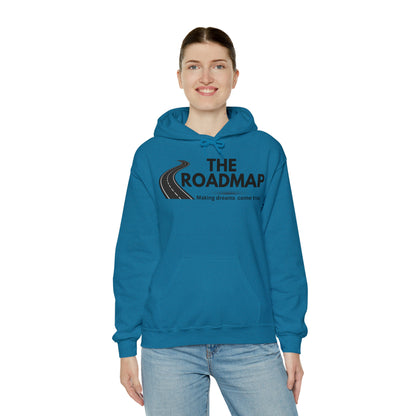 The RoadMap - Unisex Heavy Blend™ Hooded Sweatshirt (MAKING DREAMS COME TRUE) Black Design