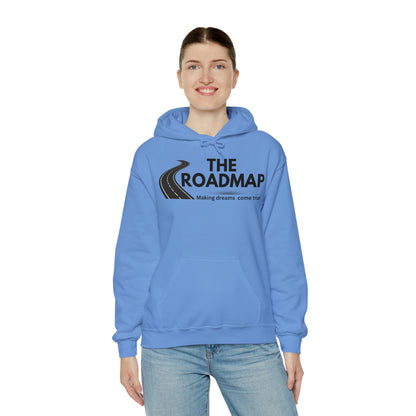 The RoadMap - Unisex Heavy Blend™ Hooded Sweatshirt (MAKING DREAMS COME TRUE) Black Design