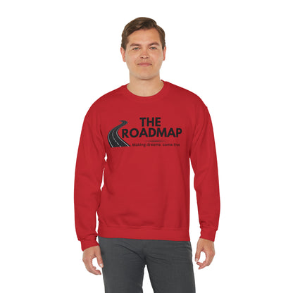 The RoadMap - Unisex Heavy Blend™ Crewneck Sweatshirt (MAKING DREAMS COME TRUE) Black Design