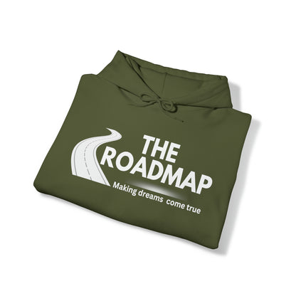 The RoadMap - Unisex Heavy Blend™ Hooded Sweatshirt (MAKING DREAMS COME TRUE) White Design