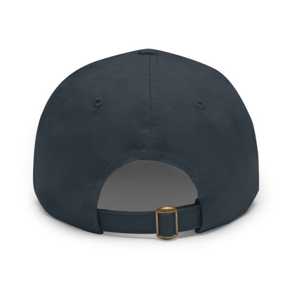 Dadpreneur - Dad Hat with Leather Patch (DADPRENEUR COACH LOGO) Round