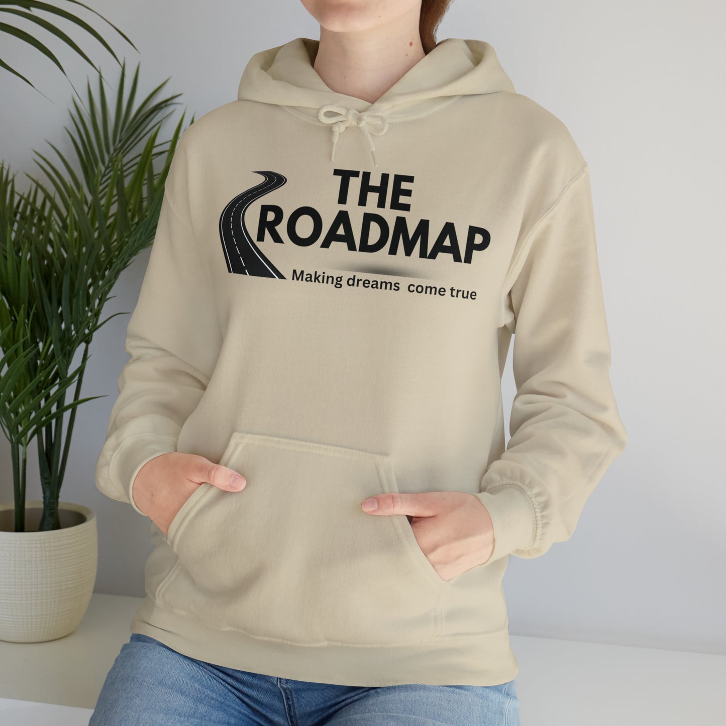 The RoadMap - Unisex Heavy Blend™ Hooded Sweatshirt (MAKING DREAMS COME TRUE) Black Design