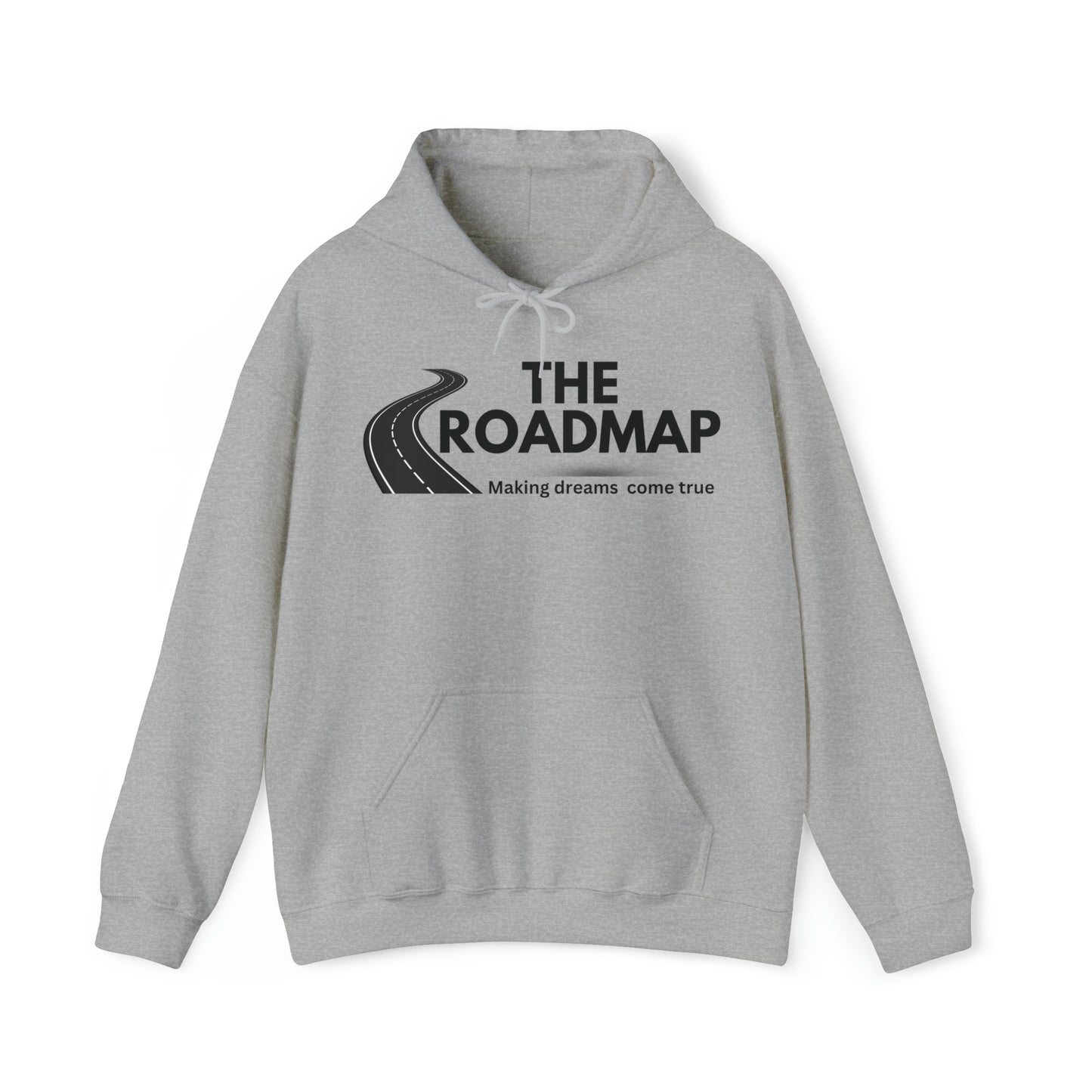 The RoadMap - Unisex Heavy Blend™ Hooded Sweatshirt (MAKING DREAMS COME TRUE) Black Design