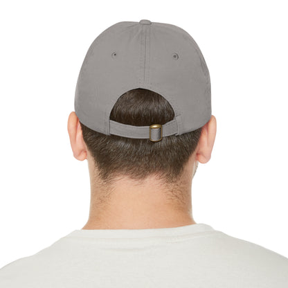 The RoadMap - Dad Hat with Leather Patch (MAKING DREAMS COME TRUE) Rectangle w/Black Design