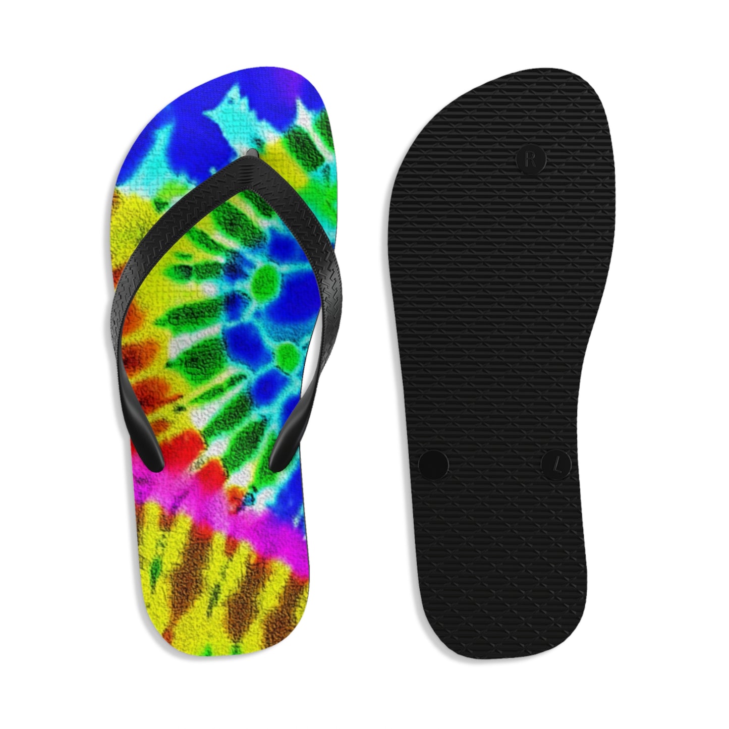 Unisex Tie Dye Flip Flops