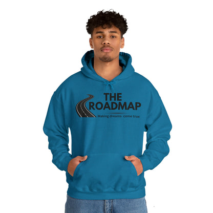 The RoadMap - Unisex Heavy Blend™ Hooded Sweatshirt (MAKING DREAMS COME TRUE) Black Design