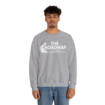 The RoadMap - Unisex Heavy Blend™ Crewneck Sweatshirt (MAKING DREAMS COME TRUE) White Design