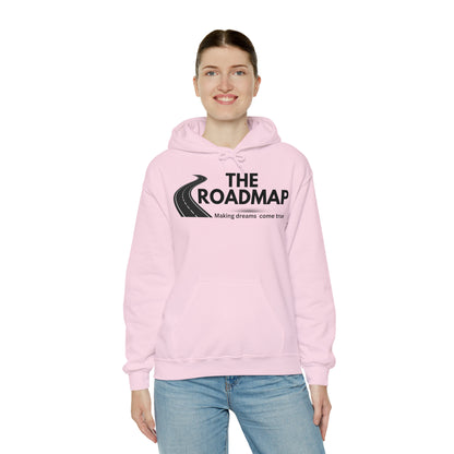 The RoadMap - Unisex Heavy Blend™ Hooded Sweatshirt (MAKING DREAMS COME TRUE) Black Design