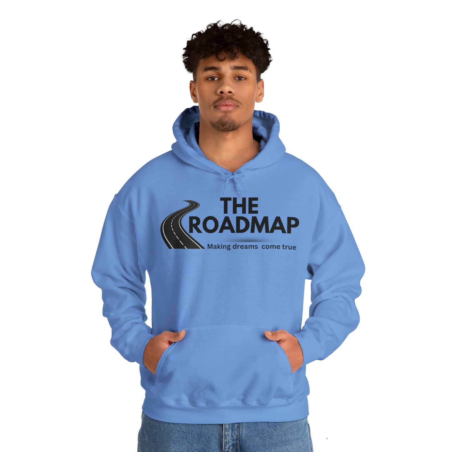 The RoadMap - Unisex Heavy Blend™ Hooded Sweatshirt (MAKING DREAMS COME TRUE) Black Design