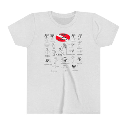 Scuba Hand Signals Kids Youth Unisex T-Shirt Scuba Diver Gift