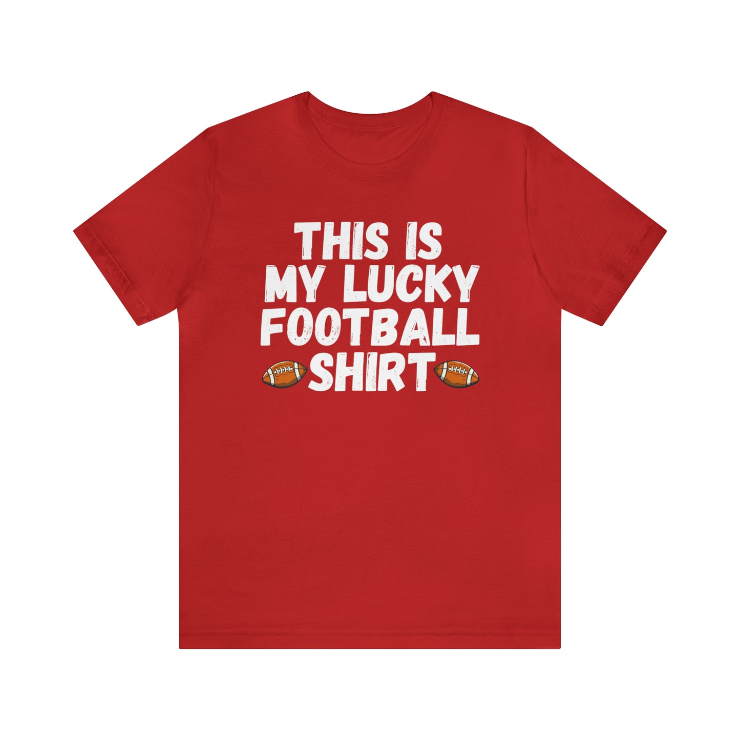 My Lucky Football Shirt Game Day T-Shirt Football Fan Tee