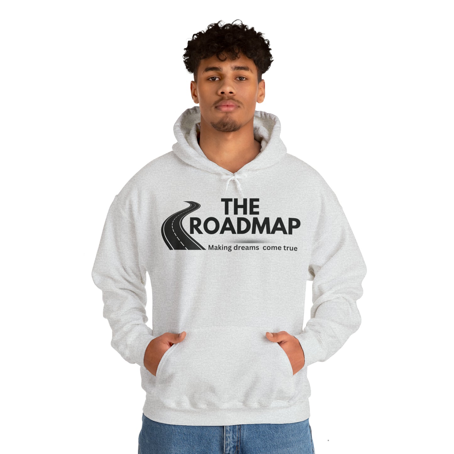 The RoadMap - Unisex Heavy Blend™ Hooded Sweatshirt (MAKING DREAMS COME TRUE) Black Design