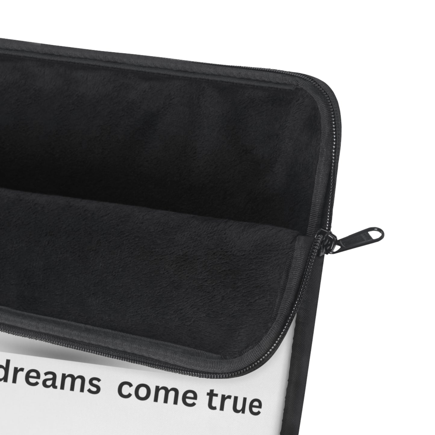 The RoadMap - Laptop Sleeve (MAKING DREAMS COME TRUE) White w/Black Design