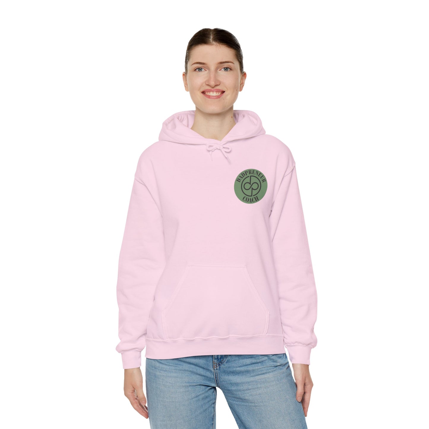 Dadpreneur - Unisex Heavy Blend™ Hooded Sweatshirt (DADPRENEUR COACH LOGO)