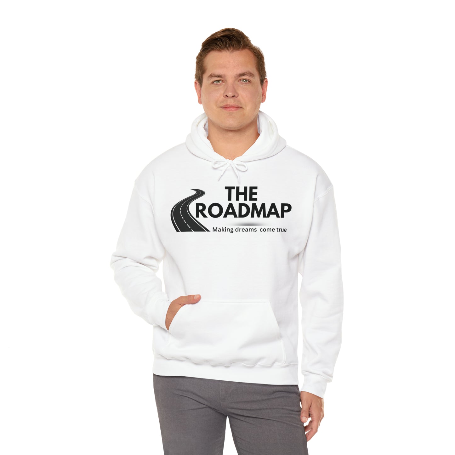 The RoadMap - Unisex Heavy Blend™ Hooded Sweatshirt (MAKING DREAMS COME TRUE) Black Design