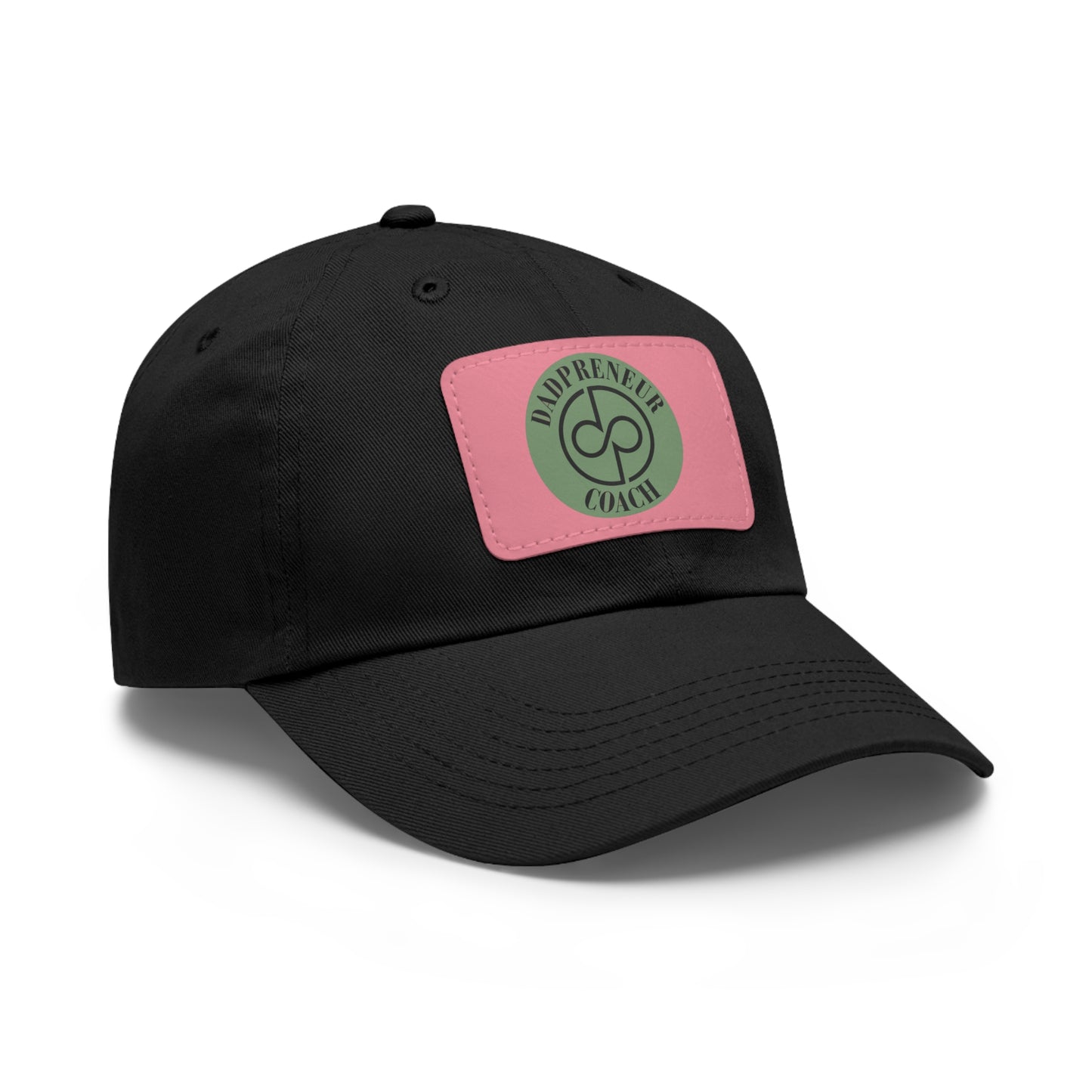 Dadpreneur - Dad Hat with Leather Patch (DADPRENEUR COACH LOGO) Rectangle