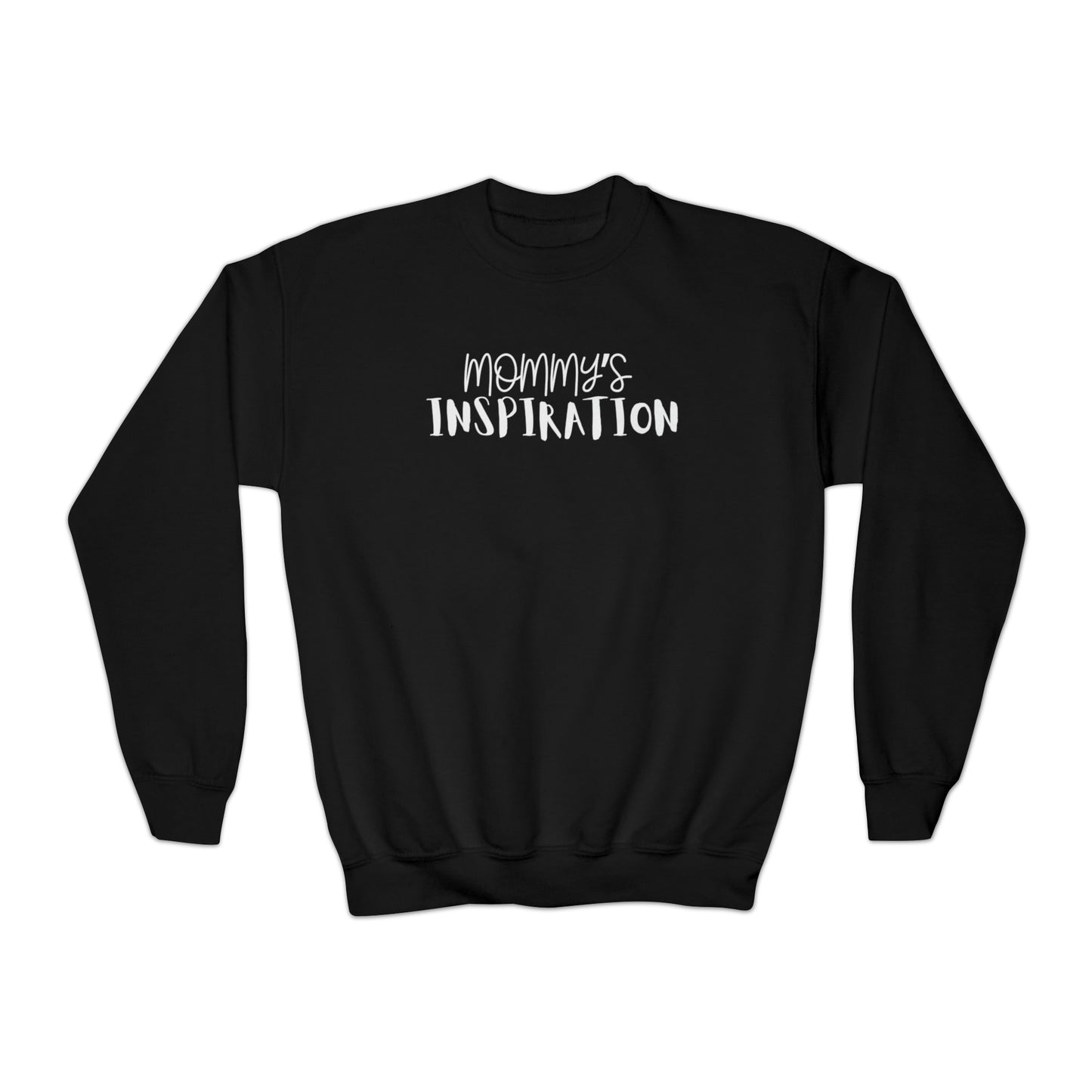 Dadpreneur/RoadMap - Youth Crewneck Sweatshirt (MOMMY'S INSPIRATION)