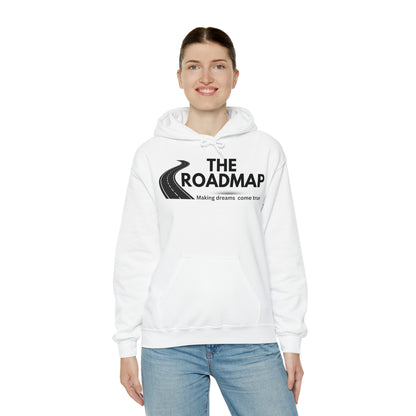 The RoadMap - Unisex Heavy Blend™ Hooded Sweatshirt (MAKING DREAMS COME TRUE) Black Design