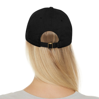 The RoadMap - Dad Hat with Leather Patch (MAKING DREAMS COME TRUE) Rectangle w/Black Design