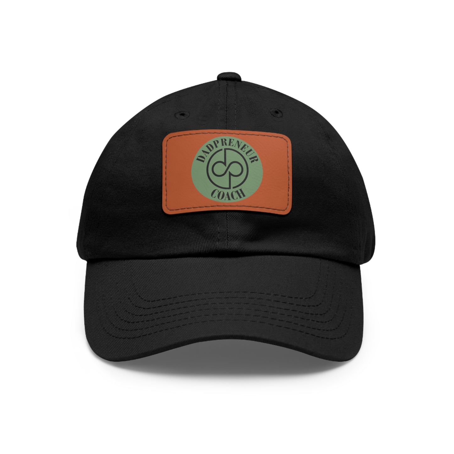 Dadpreneur - Dad Hat with Leather Patch (DADPRENEUR COACH LOGO) Rectangle