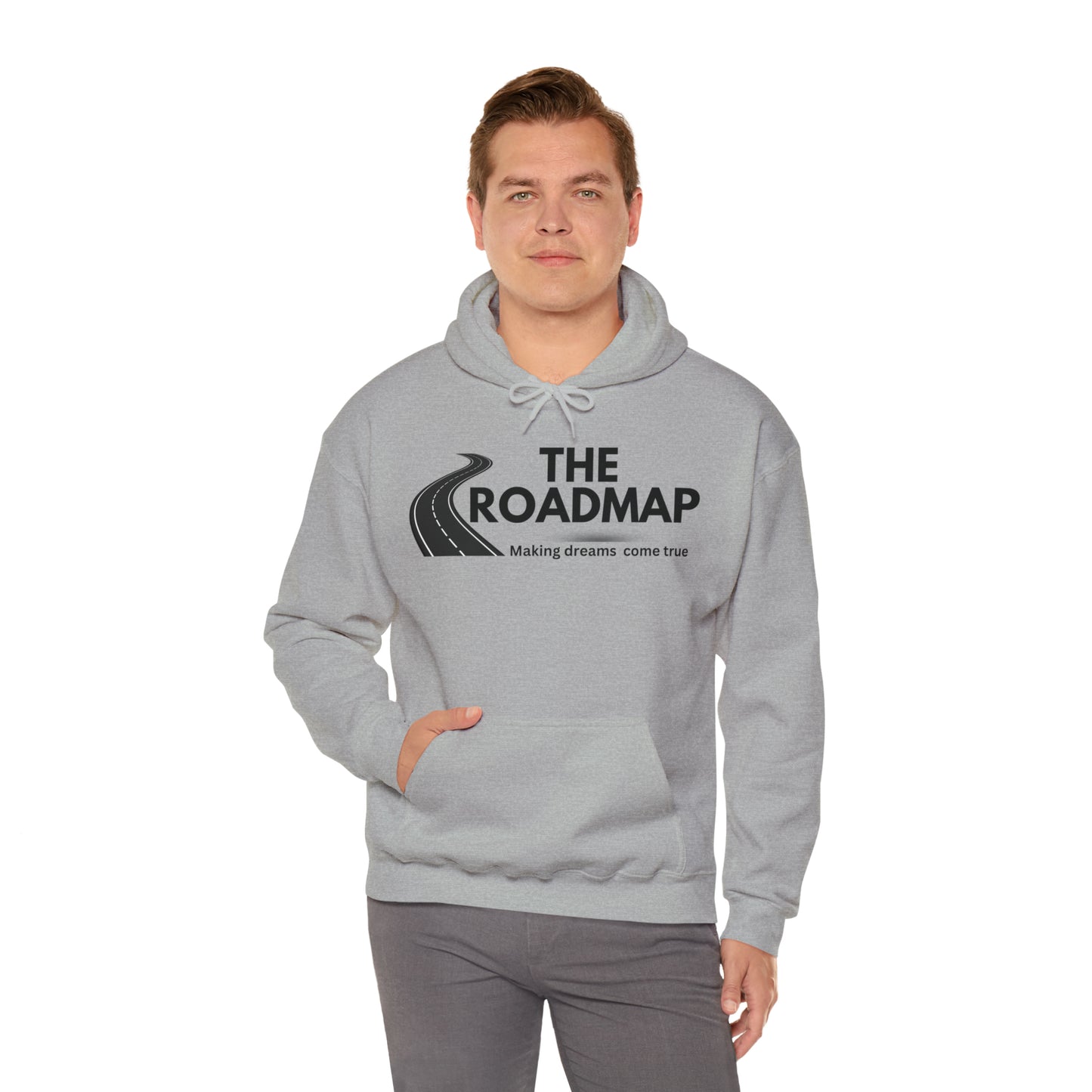 The RoadMap - Unisex Heavy Blend™ Hooded Sweatshirt (MAKING DREAMS COME TRUE) Black Design