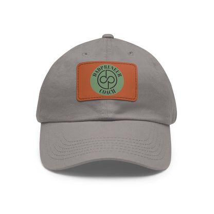 Dadpreneur - Dad Hat with Leather Patch (DADPRENEUR COACH LOGO) Rectangle