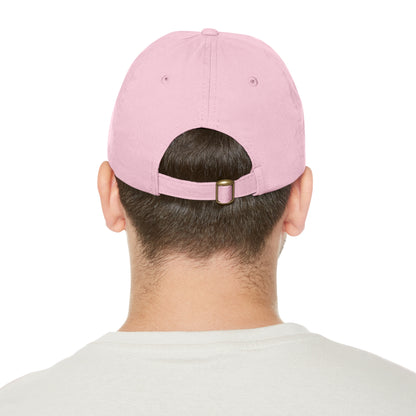 Dadpreneur - Dad Hat with Leather Patch (DADPRENEUR COACH LOGO) Round