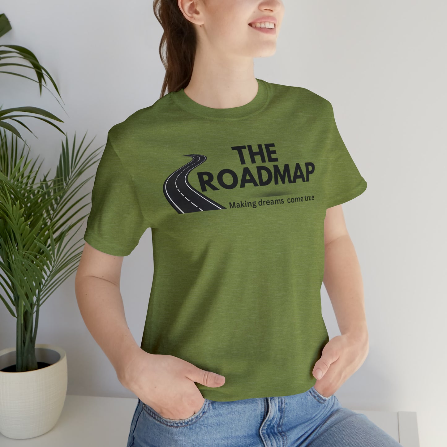 The RoadMap - Unisex Jersey Short Sleeve Tee (MAKING DREAMS COME TRUE) Black Design