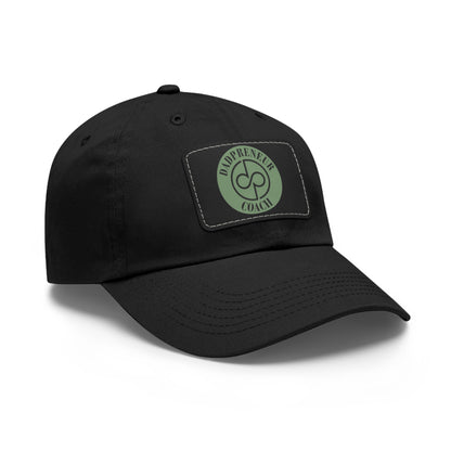 Dadpreneur - Dad Hat with Leather Patch (DADPRENEUR COACH LOGO) Rectangle