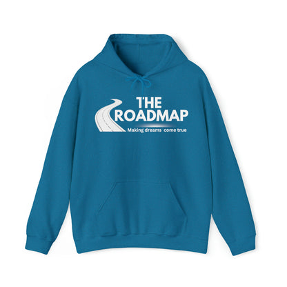 The RoadMap - Unisex Heavy Blend™ Hooded Sweatshirt (MAKING DREAMS COME TRUE) White Design