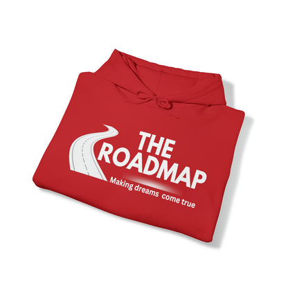 The RoadMap - Unisex Heavy Blend™ Hooded Sweatshirt (MAKING DREAMS COME TRUE) White Design