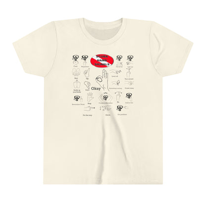 Scuba Hand Signals Kids Youth Unisex T-Shirt Scuba Diver Gift