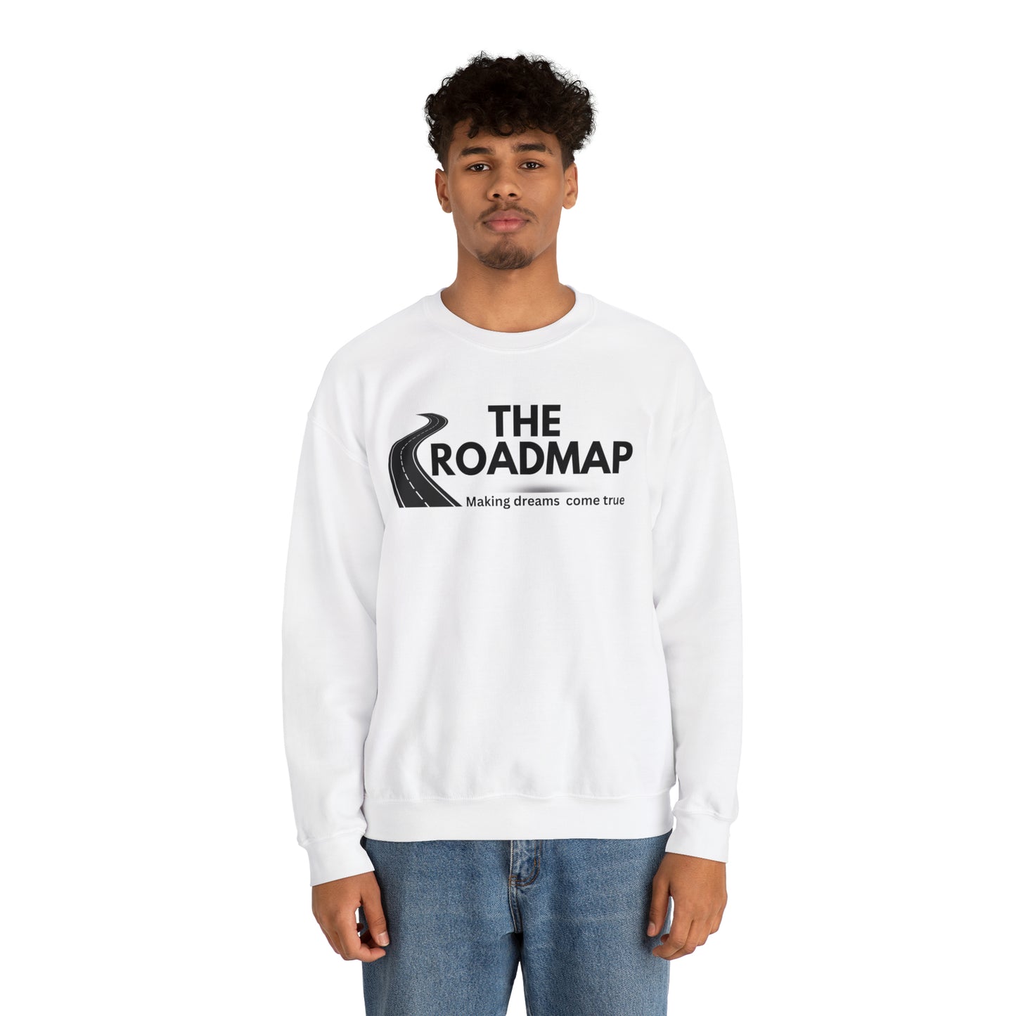 The RoadMap - Unisex Heavy Blend™ Crewneck Sweatshirt (MAKING DREAMS COME TRUE) Black Design