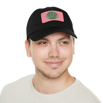 Dadpreneur - Dad Hat with Leather Patch (DADPRENEUR COACH LOGO) Rectangle