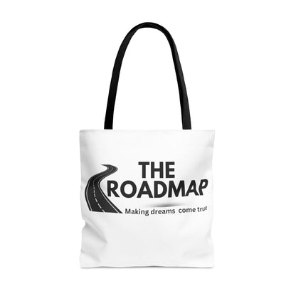 The RoadMap - Tote Bag (AOP) (MAKING DREAMS COME TRUE) Black Design