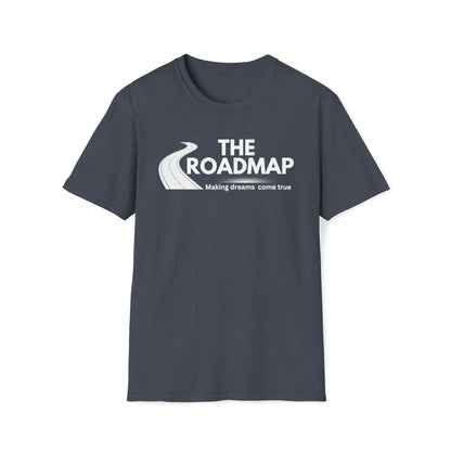 The RoadMap - Unisex Softstyle T-Shirt (MAKING DREAMS COME TRUE) White Design