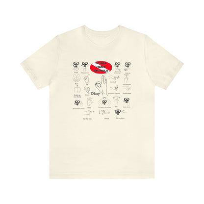 Scuba Hand Signals Adult Unisex T-Shirt Scuba Diver Gift