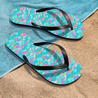 Unisex Mermaid Scales Flip Flops