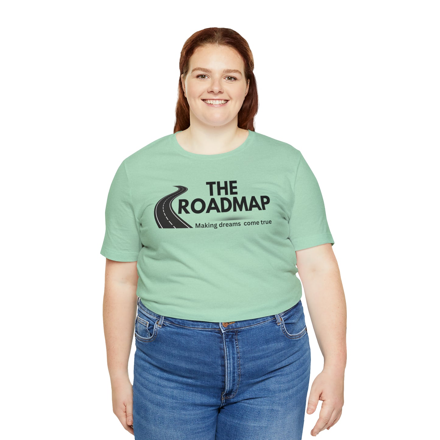 The RoadMap - Unisex Jersey Short Sleeve Tee (MAKING DREAMS COME TRUE) Black Design