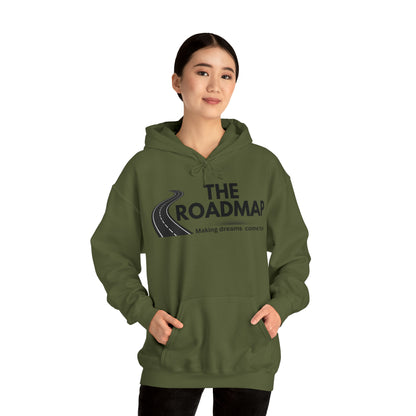 The RoadMap - Unisex Heavy Blend™ Hooded Sweatshirt (MAKING DREAMS COME TRUE) Black Design