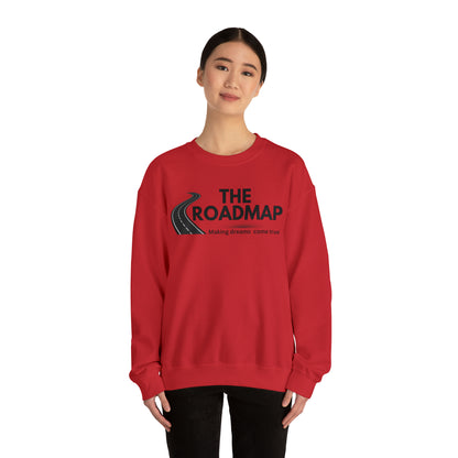 The RoadMap - Unisex Heavy Blend™ Crewneck Sweatshirt (MAKING DREAMS COME TRUE) Black Design