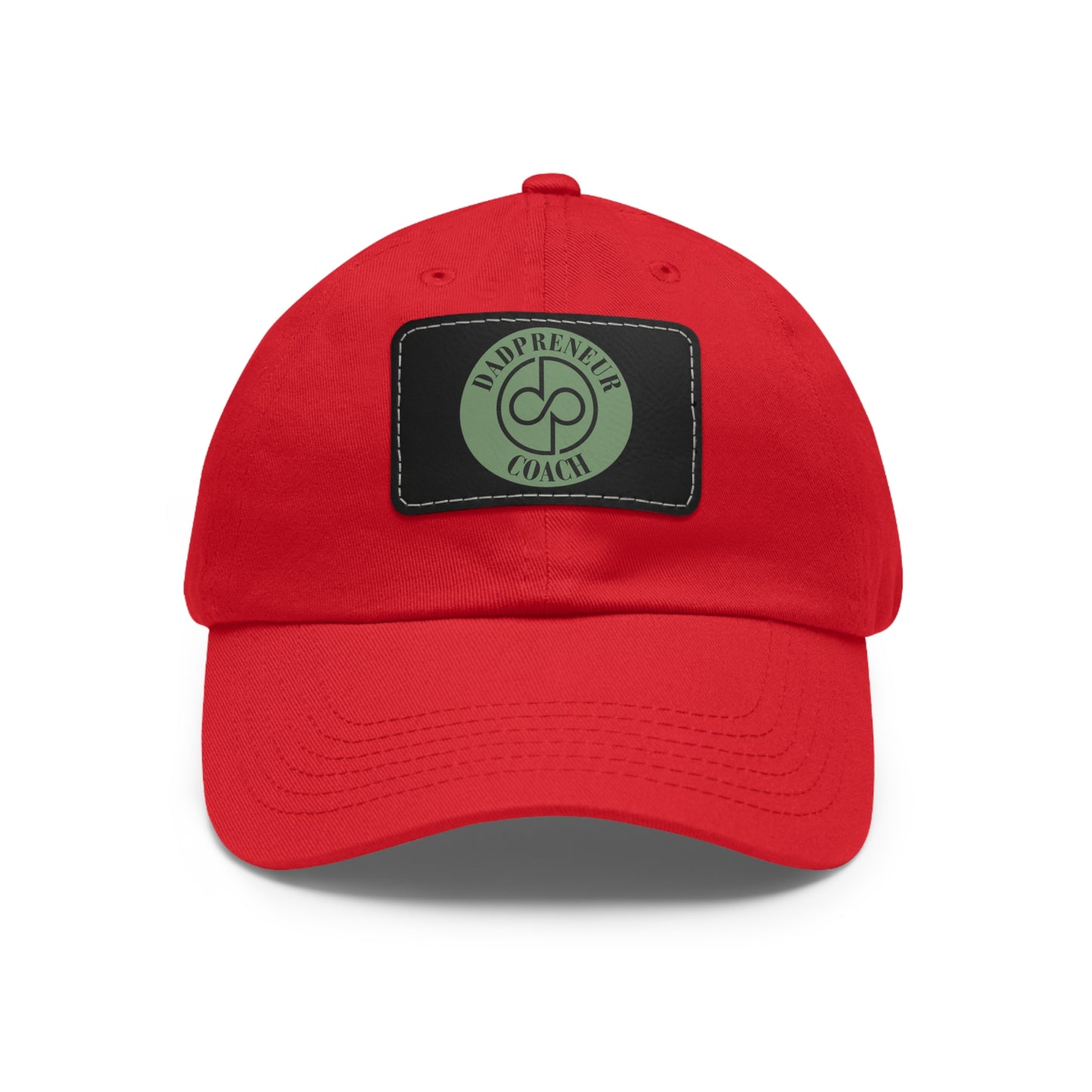 Dadpreneur - Dad Hat with Leather Patch (DADPRENEUR COACH LOGO) Rectangle